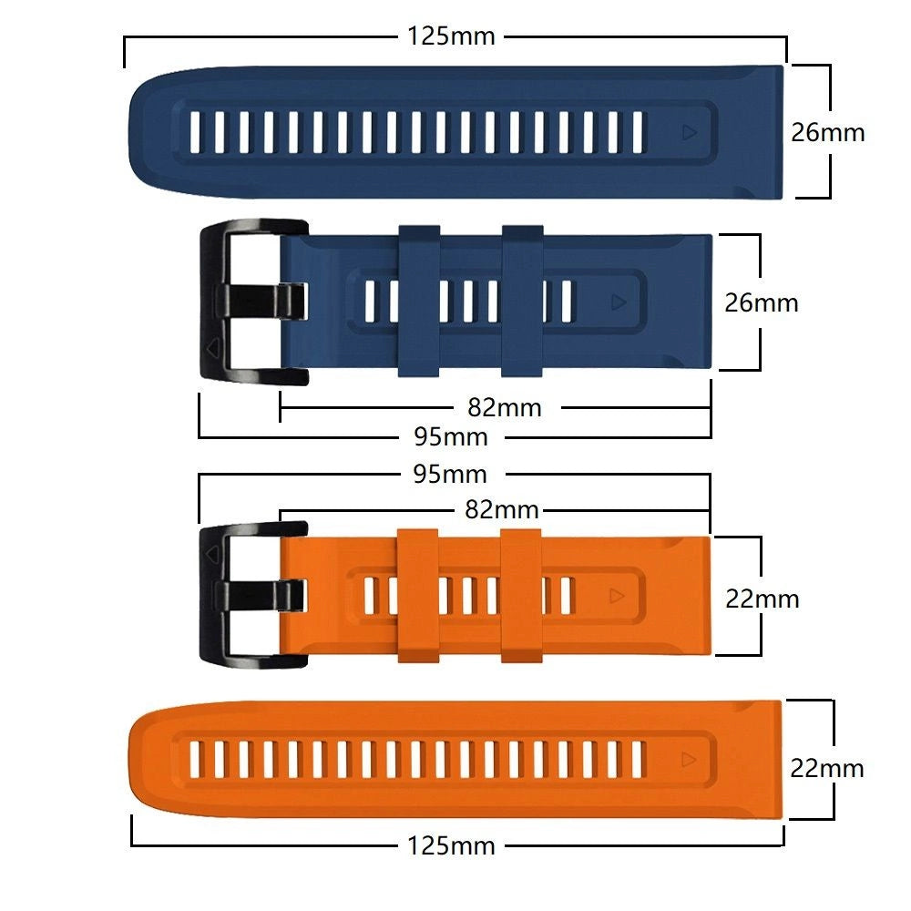 Tech-Protect IconBand for Garmin Fenix 5 / 6 / 6 Pro / 7 - Navy Blue_2
