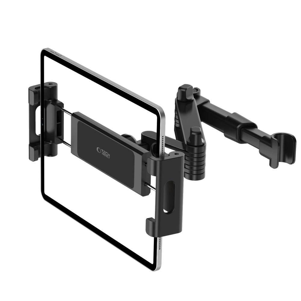 Tech-Protect V1 Telescopic Car Headrest Phone Holder - Black_1