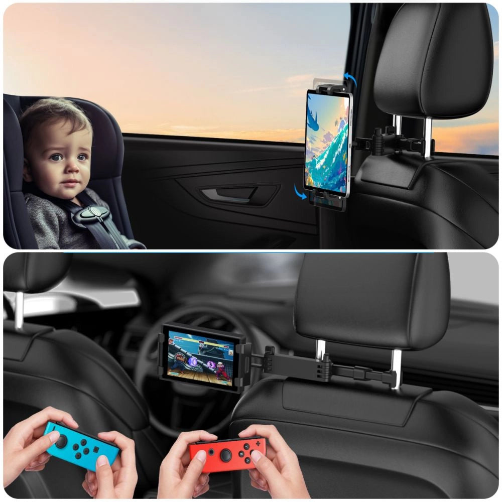 Tech-Protect V1 Telescopic Car Headrest Phone Holder - Black_7