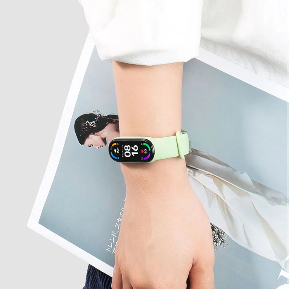 Tech-Protect IconBand Strap for Xiaomi Mi Smart Band 5 / 6 / 7 / NFC - Pink_4