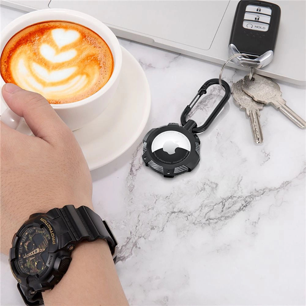 Tech-Protect TPUCarbon Case for Apple AirTag - Black_2