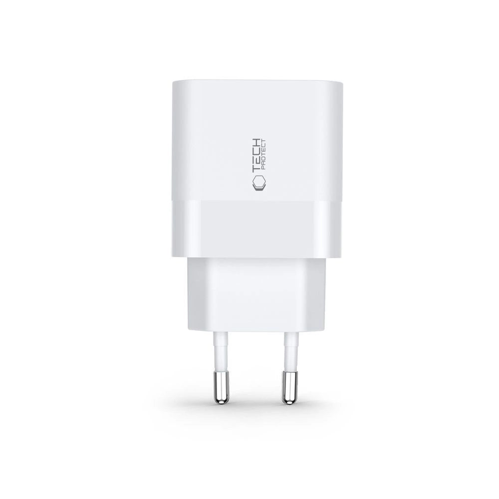 Tech-Protect C30W charger USB-C PD 30W / USB-A QC 3.0 - white_2