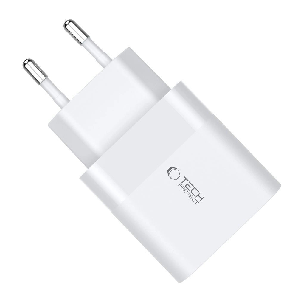 Tech-Protect C30W charger USB-C PD 30W / USB-A QC 3.0 - white_4