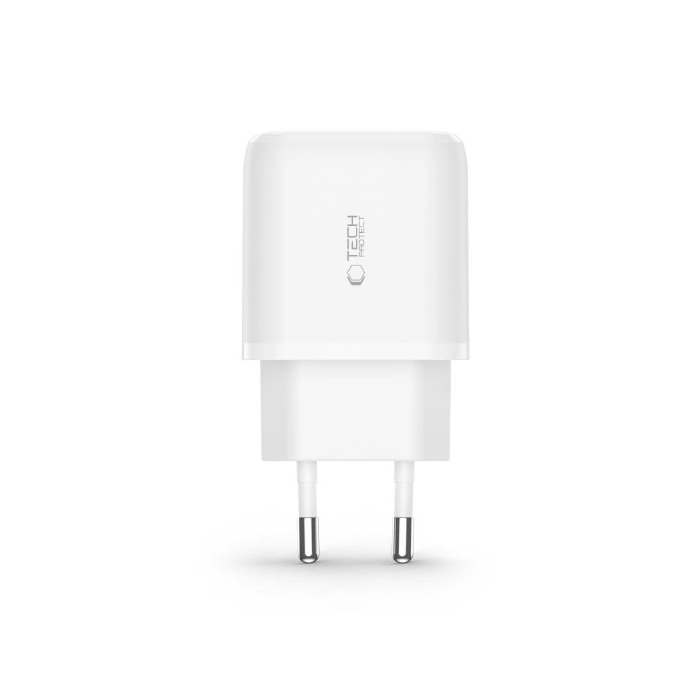 Tech-Protect C20W charger USB-C PD 20W / USB-A QC 3.0 - white_2