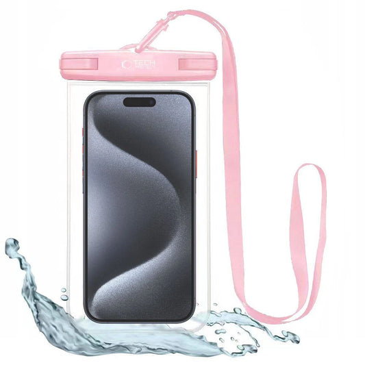 Tech-Protect Waterproof Case UWC7 waterproof for devices up to 6.9" - pink_0