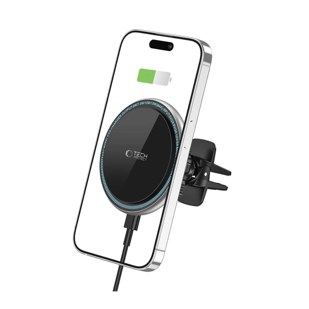 Tech-Protect A2 Car Phone Holder with MagSafe 15W Inductive Charger for Air Vent - Black_1