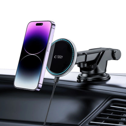 Tech-Protect A2 Car Phone Holder with MagSafe 15W Inductive Charger for Cockpit - Black_6