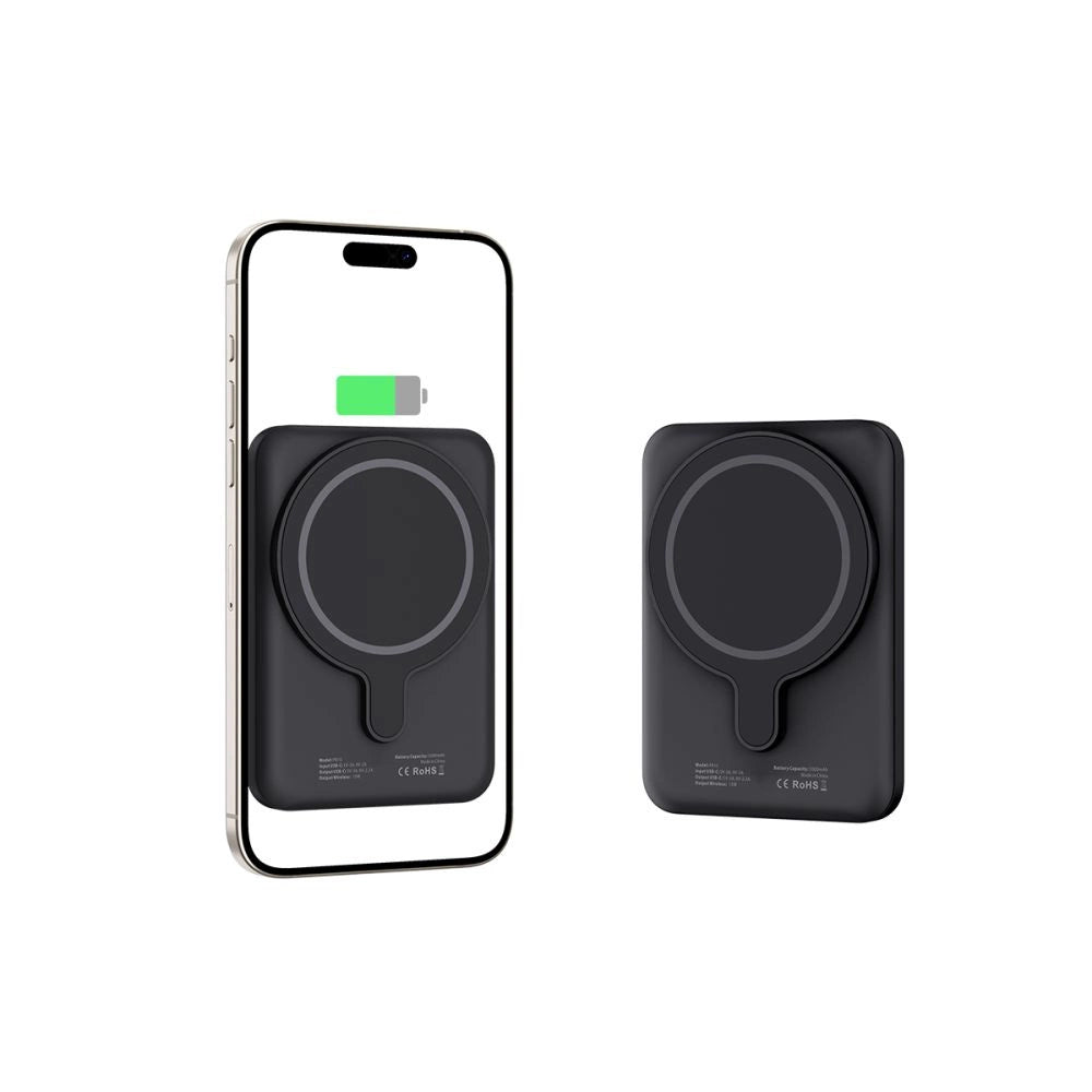 Tech-Protect LifeMag PB10 Powerbank with MagSafe 5000mAh 15W USB-C port - black + USB-C cable_2
