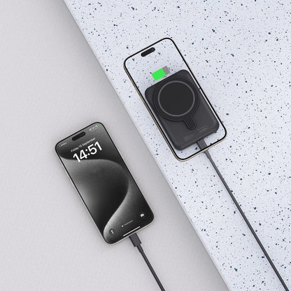 Tech-Protect LifeMag PB10 Powerbank with MagSafe 5000mAh 15W USB-C port - black + USB-C cable_4