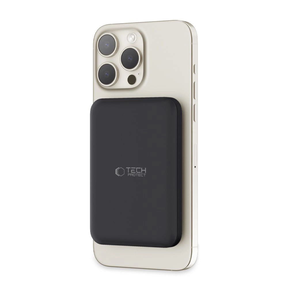 Tech-Protect LifeMag PB10 Powerbank with MagSafe 5000mAh 15W USB-C port - black + USB-C cable_8