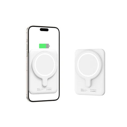 Tech-Protect LifeMag PB10 Powerbank with MagSafe 5000mAh 15W USB-C port - white + USB-C cable_2