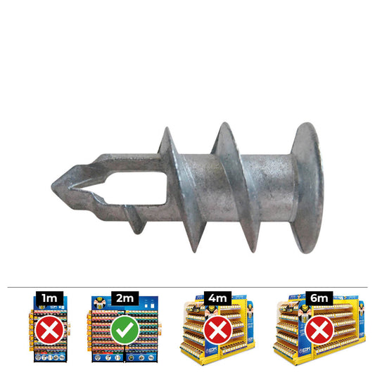 Caixa 50 unidades. cÃ£o de gesso metal Ã¸4-5x37mm din gkdz_0