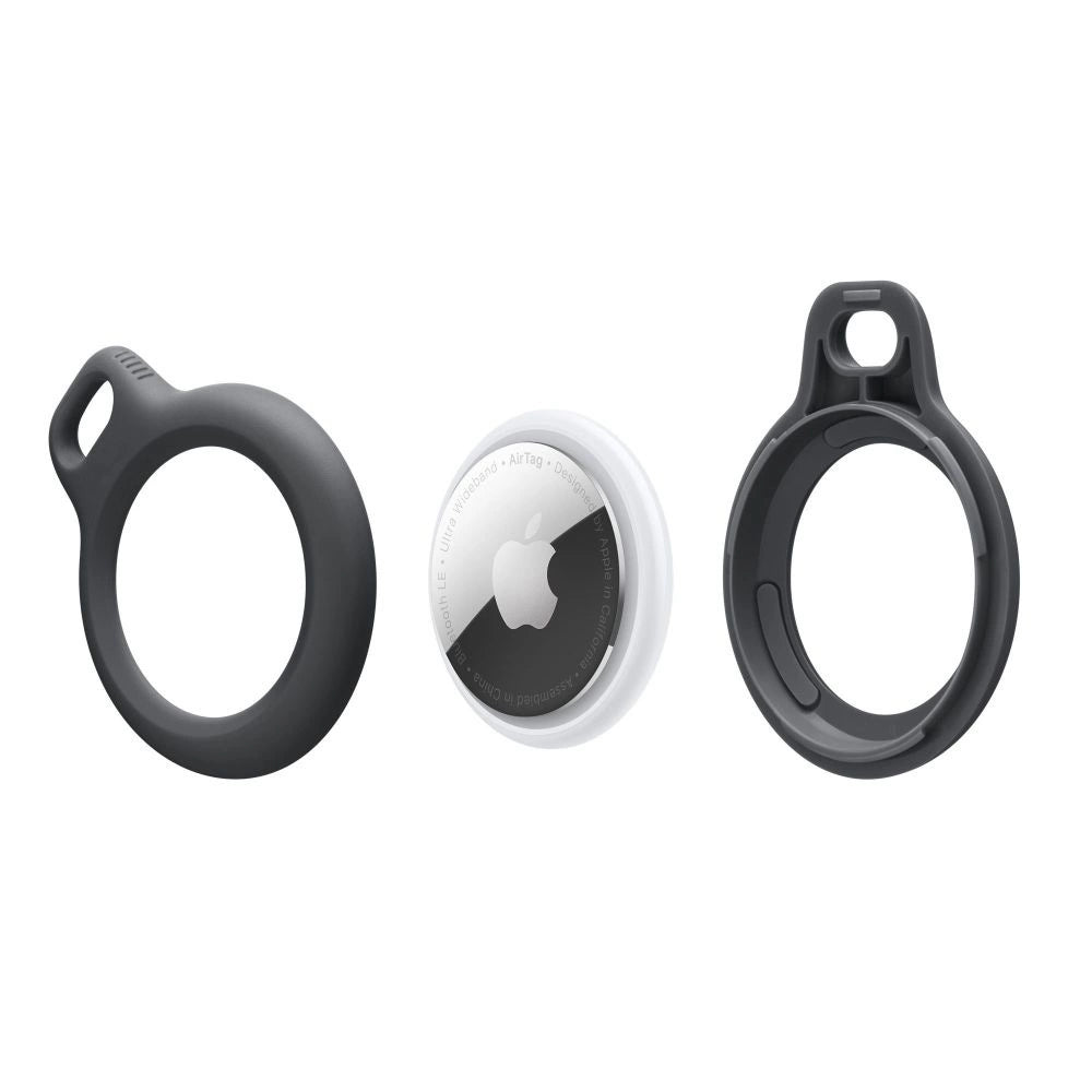 Tech-Protect Rough Case for Apple AirTag with Ring - Black_1