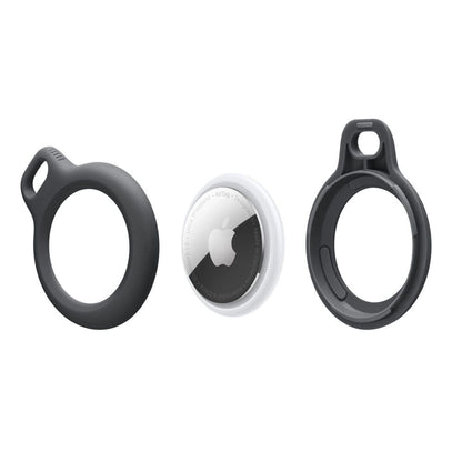 Tech-Protect Rough Case for Apple AirTag with Ring - Black_1