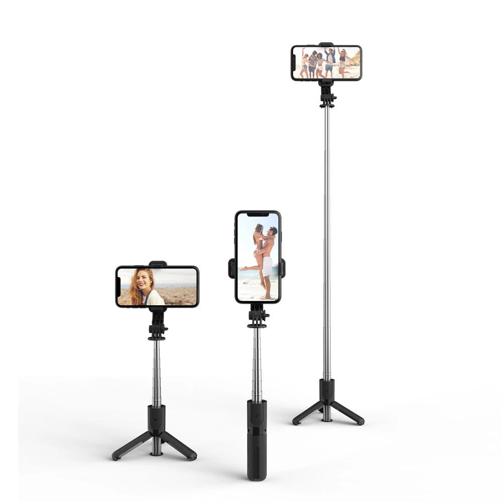 Tech-Protect L02S Bluetooth selfie stick with tripod up to 72cm - black_4
