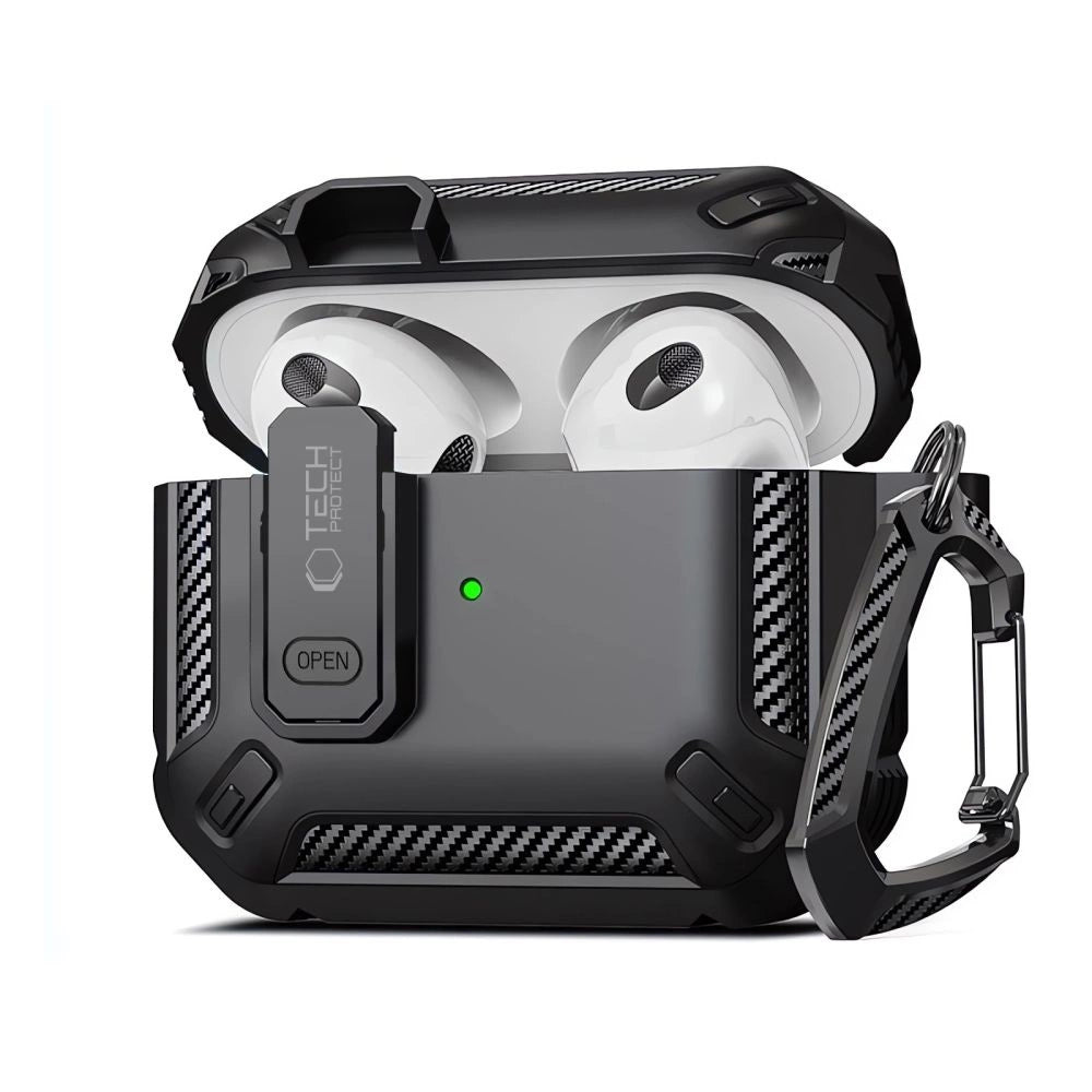 Tech-Protect X-Carbo Case for AirPods Pro 1 / 2 - Black_0