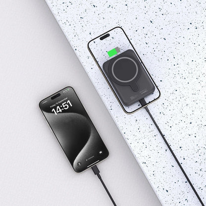 Tech-Protect LifeMag PB11 Powerbank with MagSafe 10000mAh 15W USB-C port - black + USB-C cable_4