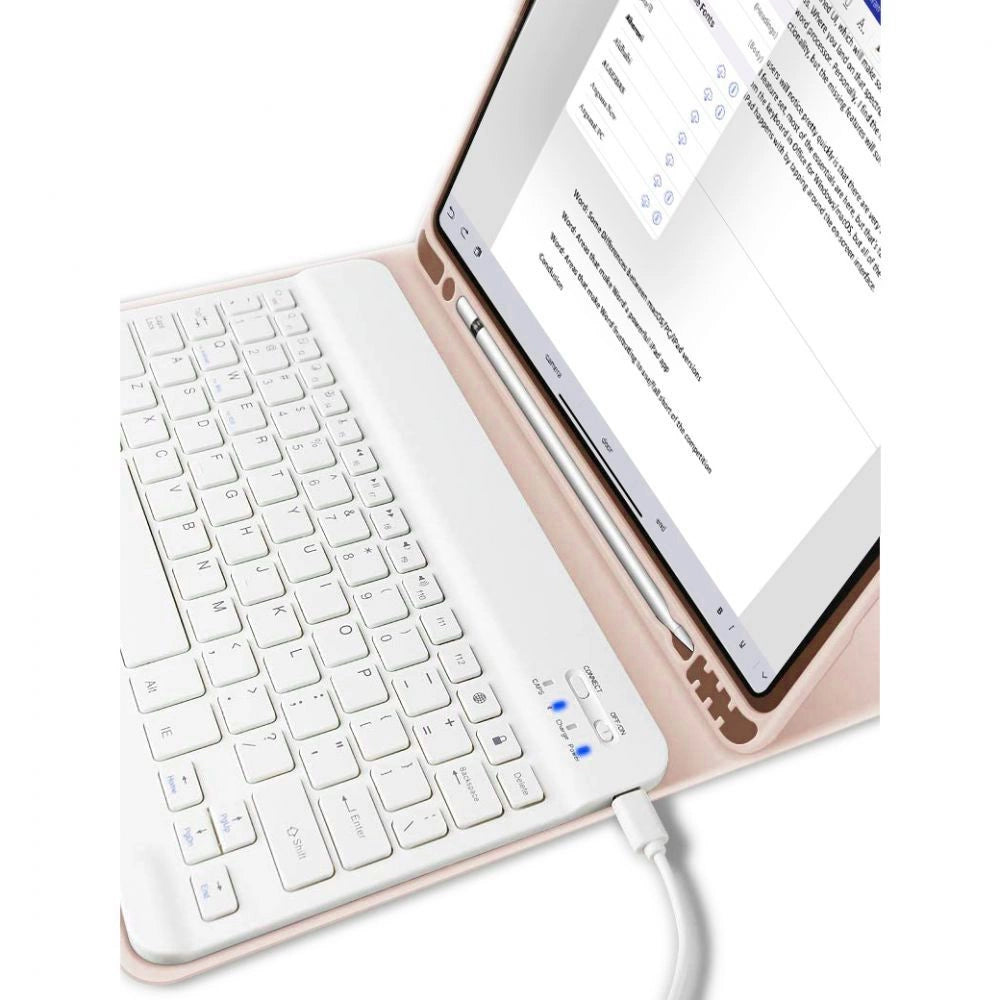 Tech-Protect SC Pen + Keyboard Case with Keyboard for iPad 10.9" 2022 - Pink_4