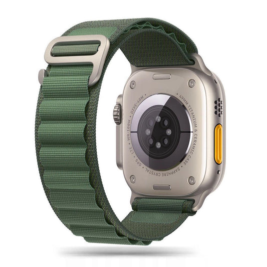 Tech-Protect Nylon Pro Strap for Apple Watch 4 / 5 / 6 / 7 / 8 / 9 / SE / Ultra 1 / 2 (42/44/45/49 mm) - Dark Green_0