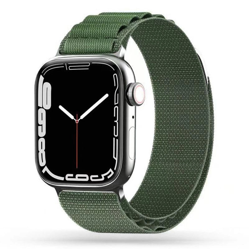 Tech-Protect Nylon Pro Strap for Apple Watch 4 / 5 / 6 / 7 / 8 / 9 / SE / Ultra 1 / 2 (42/44/45/49 mm) - Dark Green_5