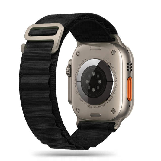 Tech-Protect Nylon Pro Strap for Apple Watch 4 / 5 / 6 / 7 / 8 / 9 / SE / Ultra 1 / 2 (42/44/45/49 mm) - Black_0
