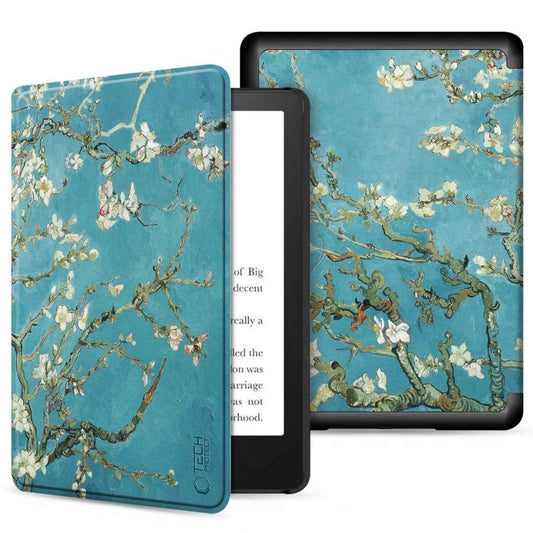 Tech-Protect SmartCase for Kindle 11&quot; 2022 - Blue with Sakura Flowers_0