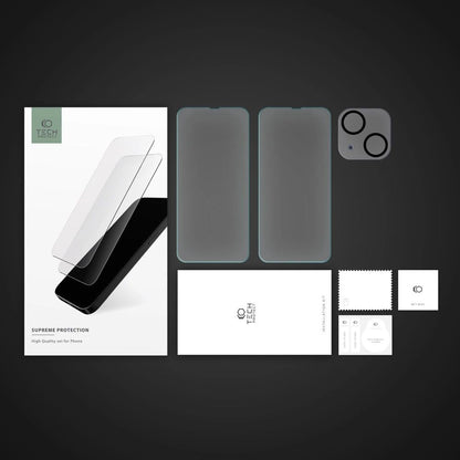 Tech-Protect Supreme Set for iPhone 14 2x tempered glass for display / tempered glass for camera_1