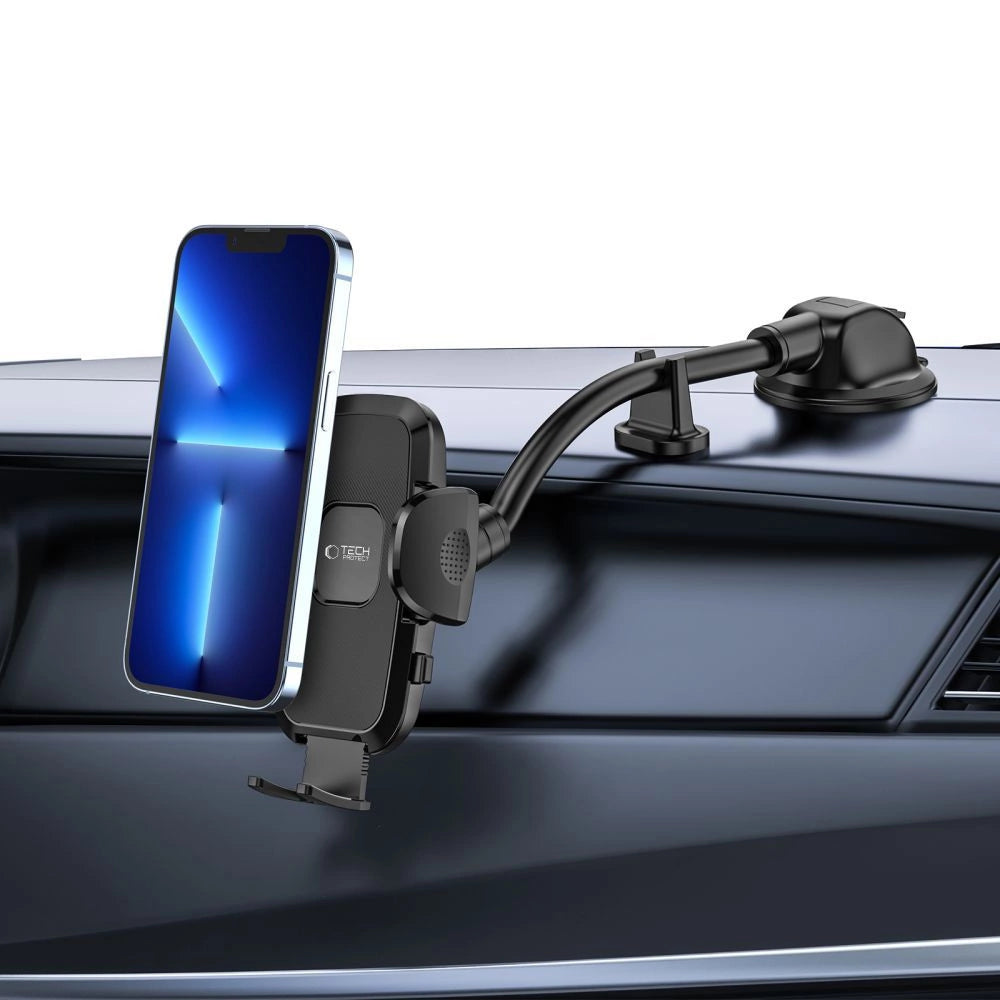 Tech-Protect V3 Long Arm Car Phone Holder for Windshield/Cockpit - Black_2