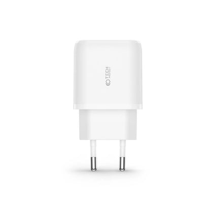 Tech-Protect C20W USB-C PD 20W / USB-A QC 3.0 Charger with USB-C / Lightning Cable - White_2