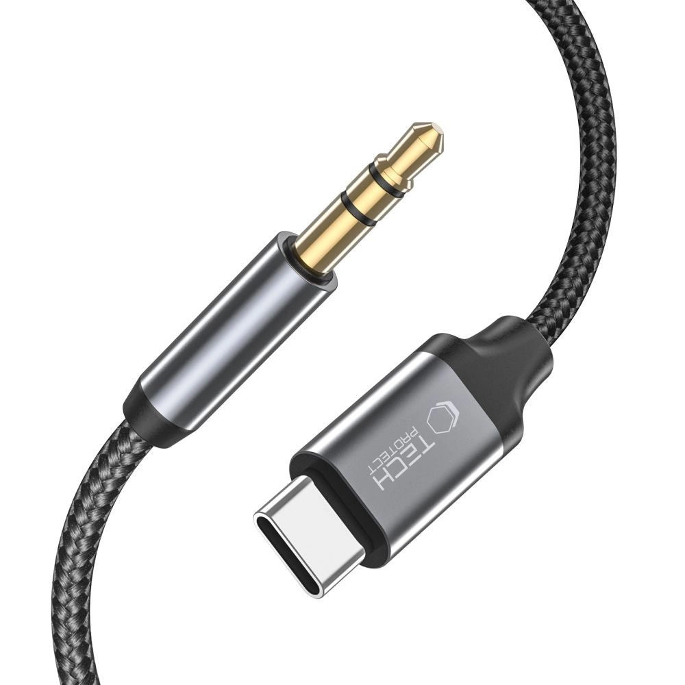 Tech-Protect UltraBoost audio USB-C / 3.5mm mini jack cable 1 m - black_2