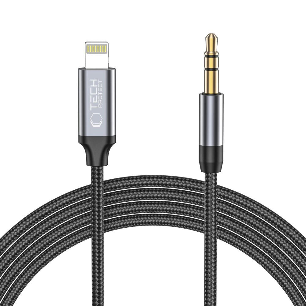 Tech-Protect UltraBoost audio Lightning / mini jack 3.5mm cable 1m - black_0