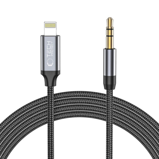 Tech-Protect UltraBoost audio Lightning / mini jack 3.5mm cable 1m - black_0
