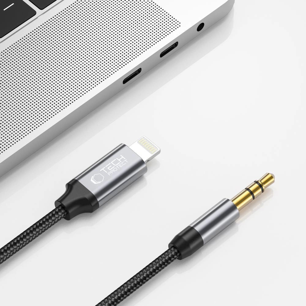 Tech-Protect UltraBoost audio Lightning / mini jack 3.5mm cable 1m - black_1