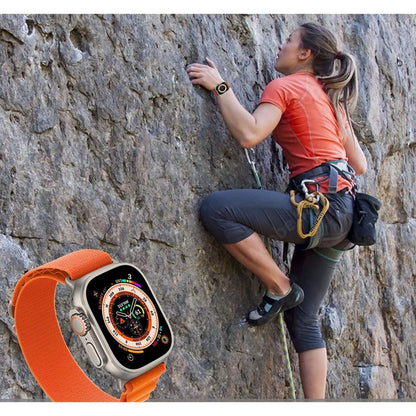 Tech-Protect Nylon Pro Strap for Apple Watch 4 / 5 / 6 / 7 / 8 / 9 / SE / Ultra 1 / 2 (42/44/45/49 mm) - Black &amp; Orange_1