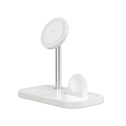 Tech-Protect QI15W-A22 MagSafe inductive charger with 3in1 MagSafe stand for smartphone / Apple Watch / AirPods - white_1
