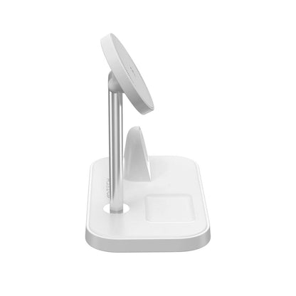Tech-Protect QI15W-A22 MagSafe inductive charger with 3in1 MagSafe stand for smartphone / Apple Watch / AirPods - white_3