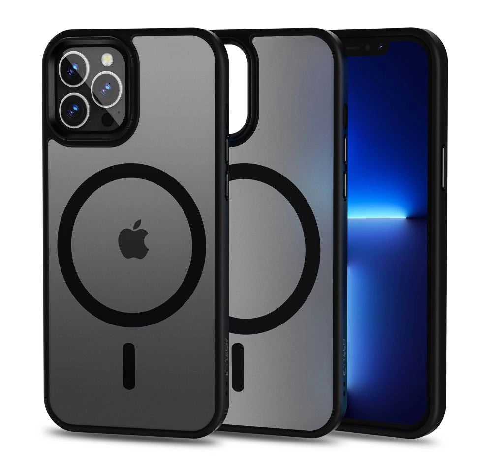 Tech-Protect MagMat MagSafe Case for iPhone 12 Pro Max - Matte Black_0