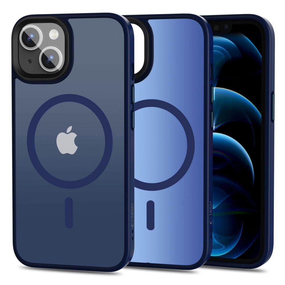 Tech-Protect MagMat MagSafe iPhone 13 Case - Matte Navy Blue_0