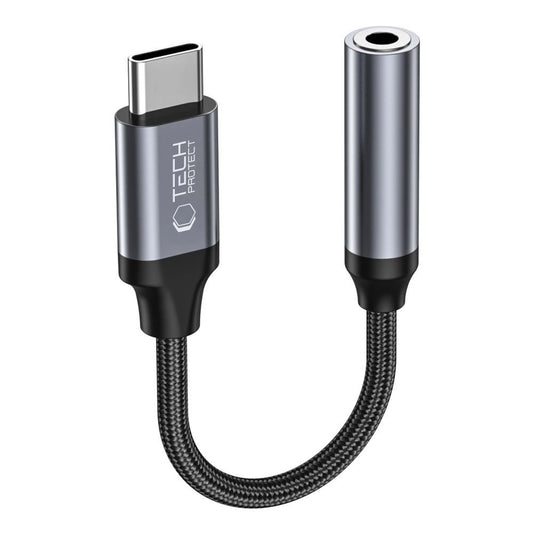 Tech-Protect UltraBoost USB-C / 3.5mm mini jack adapter - black_0