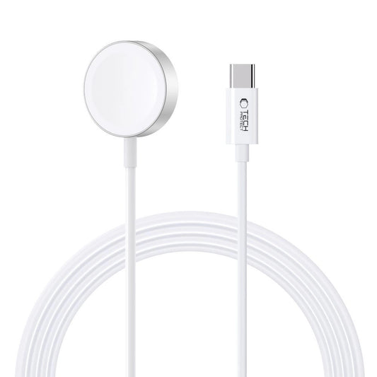 Tech-Protect UltraBoost Magnetic Inductive Charger with USB-C Connector for Apple Watch 1.2m - White_0