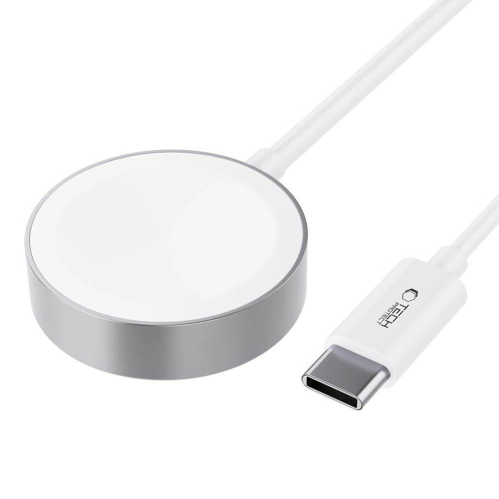 Tech-Protect UltraBoost Magnetic Inductive Charger with USB-C Connector for Apple Watch 1.2m - White_1