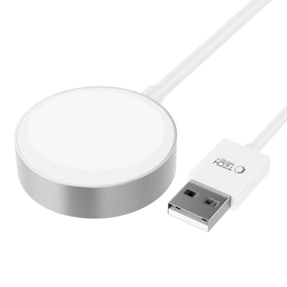 Tech-Protect UltraBoost Magnetic Inductive Charger with USB-A Connector for Apple Watch 1.2m - White_1