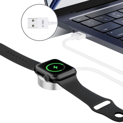 Tech-Protect UltraBoost Magnetic Inductive Charger with USB-A Connector for Apple Watch 1.2m - White_3