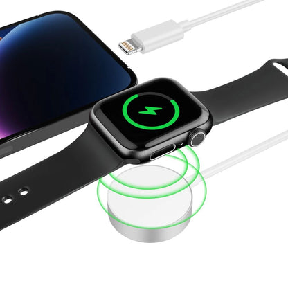 Tech-Protect UltraBoost 2in1 Magnetic Charger with USB-C / Lightning Cables for Apple Watch 1.5m - White_2
