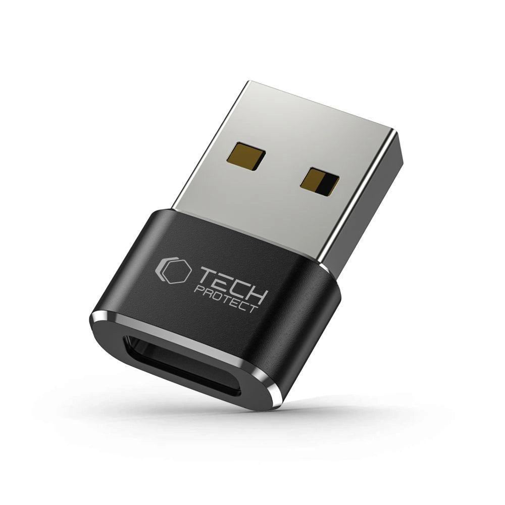 Tech-Protect UltraBoost USB-A (Male) / USB-C (Female) Adapter - Black_0