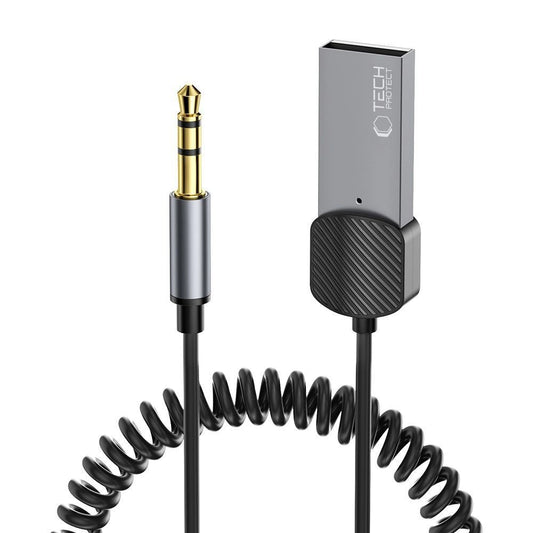 Tech-Protect UltraBoost audio adapter mini jack 3.5mm (male) / Bluetooth - gray_0