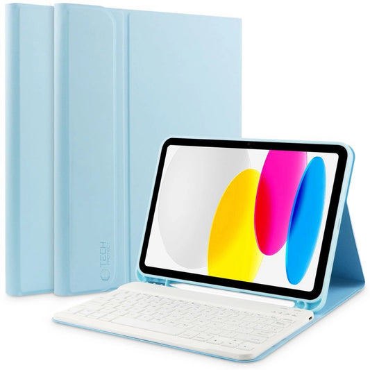Tech-Protect SC Pen + Keyboard Case with Keyboard for iPad 10.9" 2022 - Light Blue_0