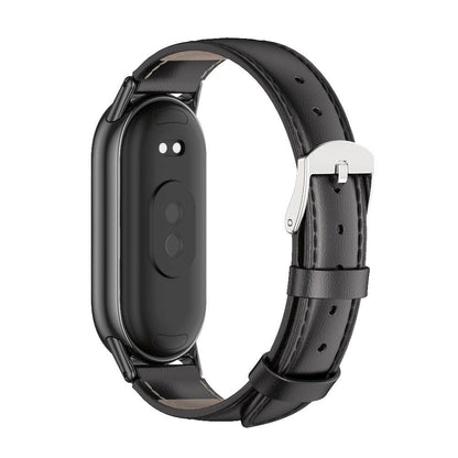 Tech-Protect Leatherfit strap for Xiaomi Smart Band 8 / 8 NFC - black_1