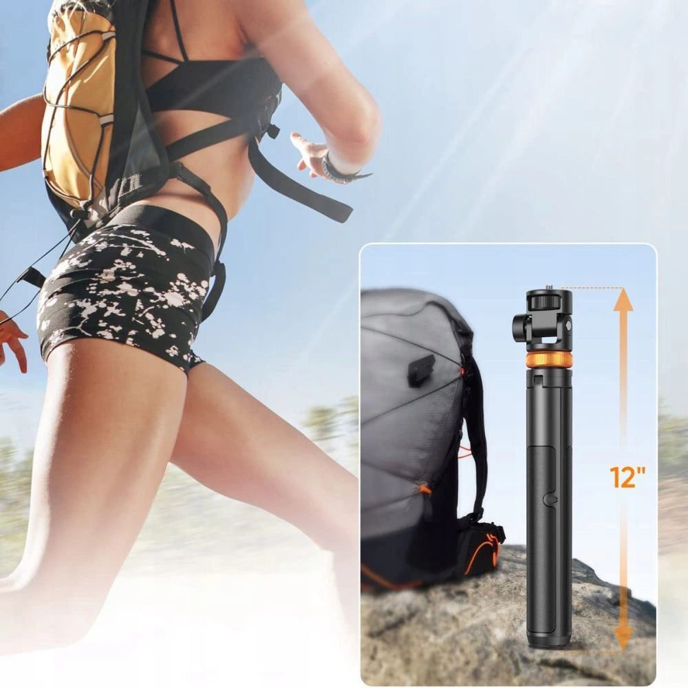 Tech-Protect L03S Bluetooth selfie stick with remote control, tripod up to 148cm and head 180 - black_5