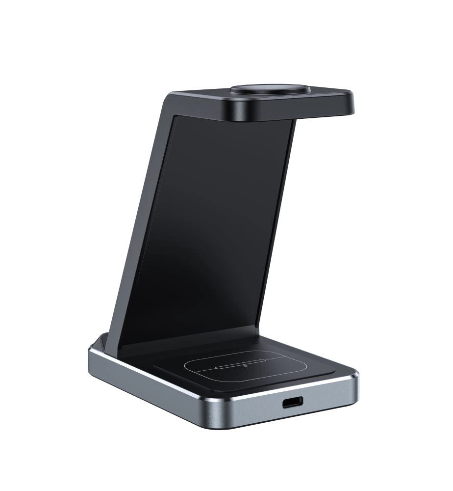 Tech-Protect QI15W-A26 Inductive Charger 15W 3in1 for Smartphone / Headphones / Apple Watch - Black_4